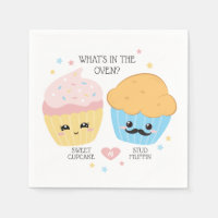 Revelación de género de pastel o muffin de stud