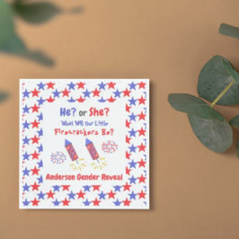 Servilleta De Papel Revelación de género del pequeño petardo