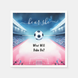 Servilleta De Papel Revelación de género en el campo de fútbol de Team