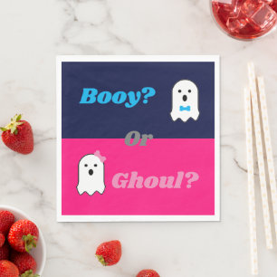 Servilleta De Papel Revelación de género fantasma Booy o Ghoul Hallowe