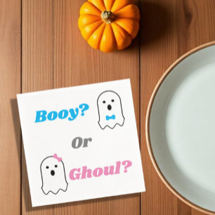 Servilleta De Papel Revelación de género fantasma Booy o Ghoul Hallowe