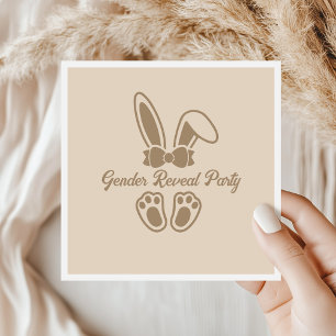 Servilleta De Papel Revelación de género Minimalista beige de luz cony