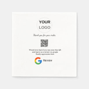Servilleta De Papel Revisión del logotipo de negocios de Google Revisi