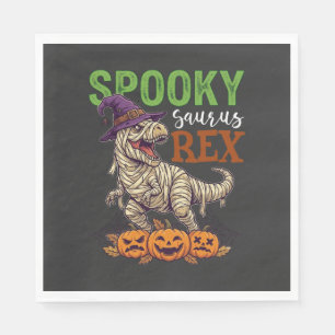 Servilleta De Papel Rex Saurio Espeluznante Sombrero de Bruja de Momia