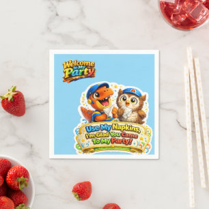 Servilleta De Papel Rex y hoot bienvenidos a mis servilletas de cóctel