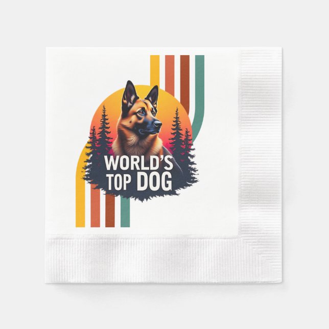 Servilleta De Papel Rey de los perros (Anverso)