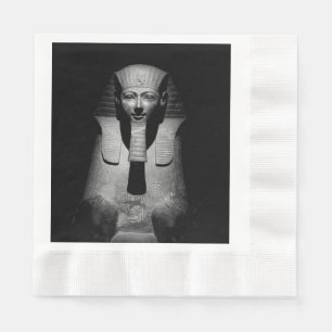 Servilleta De Papel Rey del faraón blanco y negro