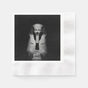 Servilleta De Papel Rey faraón blanco y negro
