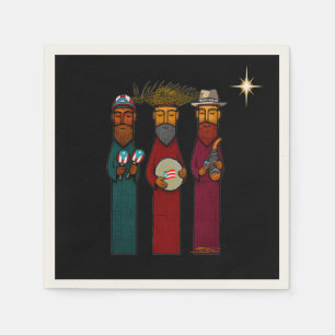 Servilleta De Papel Reyes Magos de Puerto Rico – Parranda