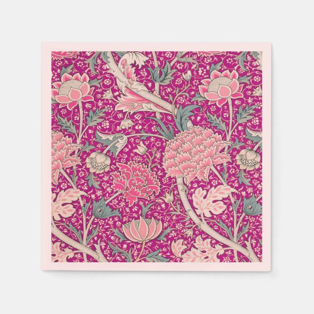 Servilleta De Papel Rezar en rosa (Anverso)