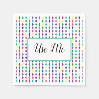 Servilleta De Papel rhombus colorido