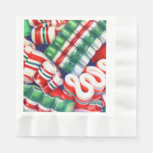 Servilleta De Papel RIBBON CANDY Napkins de papel de almuerzo acuñado
