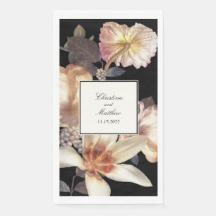 Servilleta De Papel Rich Moody Floral Elegant Wedding