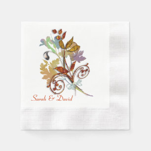 Servilleta De Papel Rich Otoño Colours Floral Bouquet