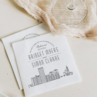 Richmond Deco Skyline | Napkins para eventos de Bo