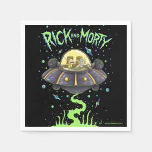 Servilleta De Papel RICK AND MORTY™   Gráfico ilustrado de vuelo es