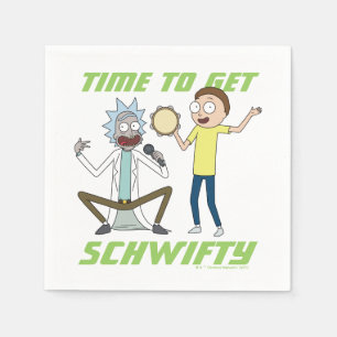 Servilleta De Papel RICK AND MORTY™   Hora De Obtener Schwifty
