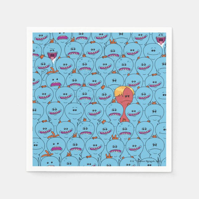Servilleta De Papel RICK AND MORTY™ | Kirkland Sr. Meeseeks (Anverso)