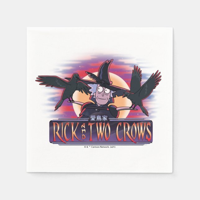 Servilleta De Papel Rick y Two Crows (Anverso)