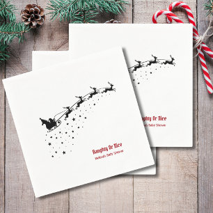 Servilleta De Papel Ridículo o bonito reno de Santa Claus