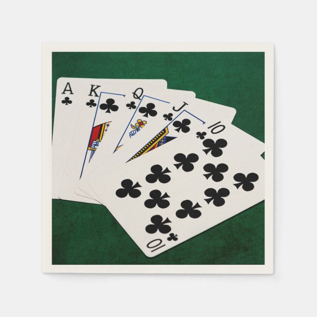 Servilleta De Papel riesgo, buena suerte, estilo, moda, juego, occiden (Anverso)