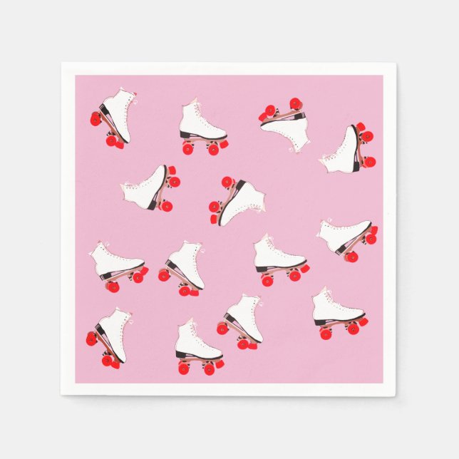 Servilleta De Papel Rincón blanco de la cola de cocteles (Anverso)