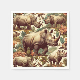 Servilleta De Papel Rinoceronte inmaculado