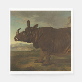 Servilleta De Papel Rinoceronte (Rhino) (Animal Salvaje) (por J.B. Oud