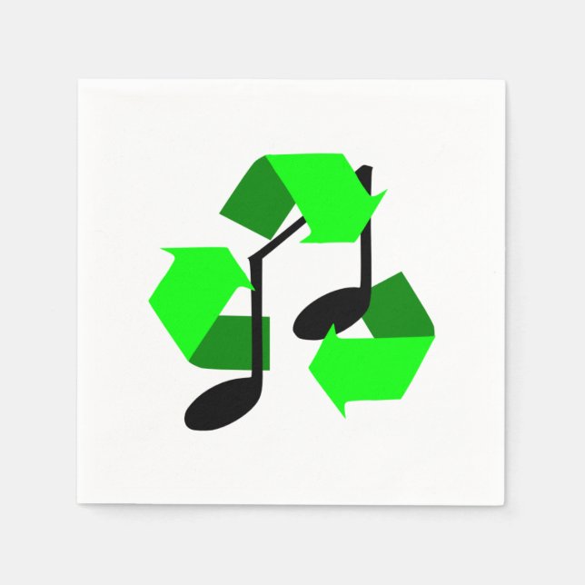 Servilleta De Papel Ritmo de canción favorita (Anverso)