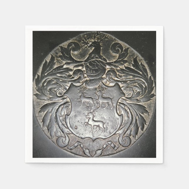 Servilleta De Papel Roane Coat of Arms Cocktail Napkin (Anverso)