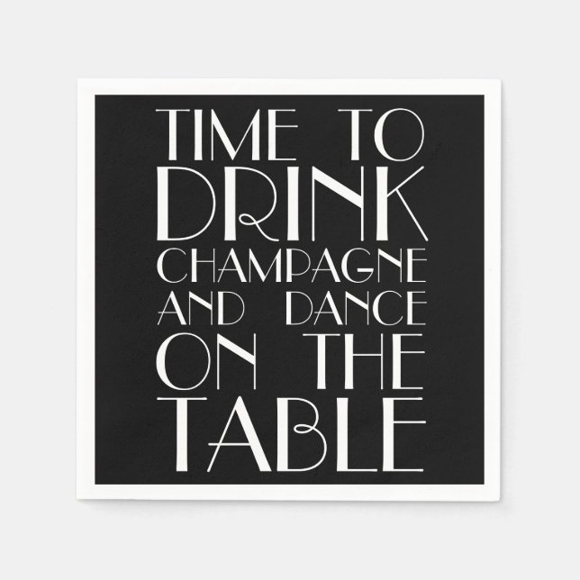 Servilleta De Papel Roaring Twenties Napkin (Anverso)