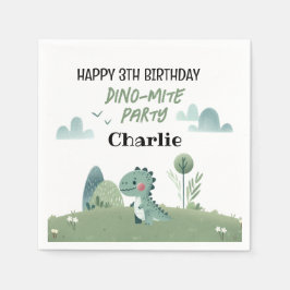 Servilleta De Papel Roarsome Dino Birthday 