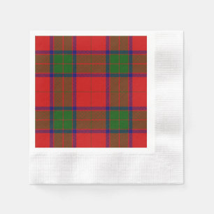 Servilleta De Papel Robertson tartan platillo rojo
