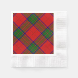Servilleta De Papel Robertson tartan platillo rojo
