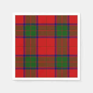 Servilleta De Papel Robertson tartan platillo rojo