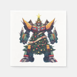 Servilleta De Papel Robot artificial del árbol de Navidad