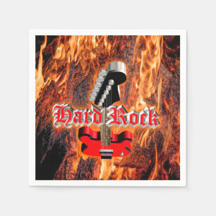 Servilleta De Papel Roca dura en el fuego