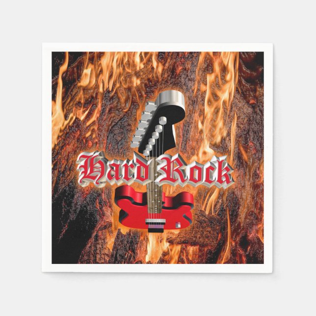 Servilleta De Papel Roca dura en el fuego (Anverso)