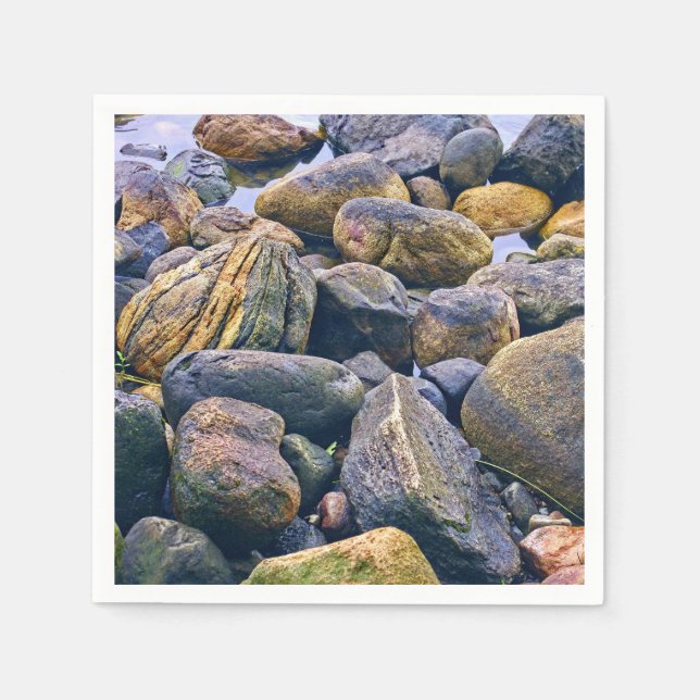 Servilleta De Papel Rocas coloridas (Anverso)