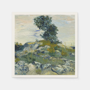 Servilleta De Papel Rocas con Roble, Pintura al Óleo de Van Gogh