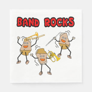 Servilleta De Papel Rocas de banda