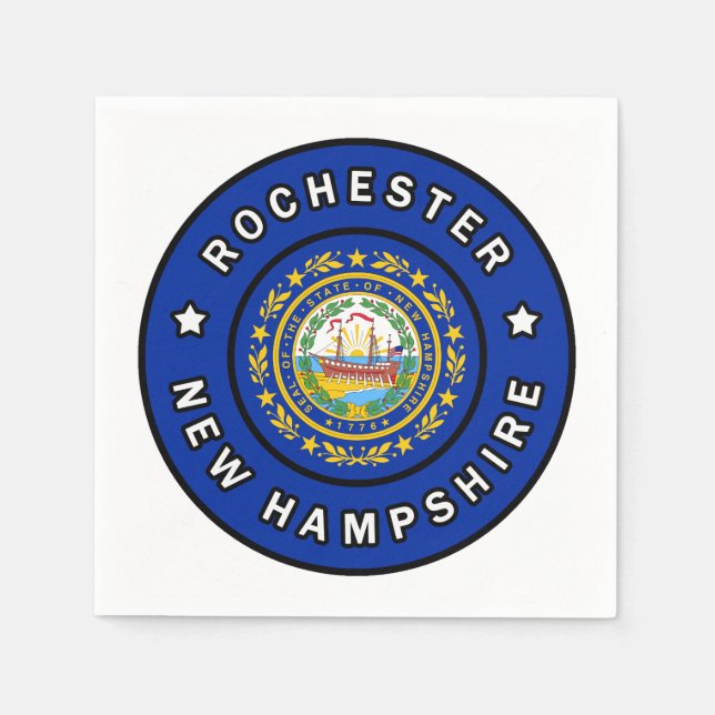 Servilleta De Papel Rochester New Hampshire (Anverso)