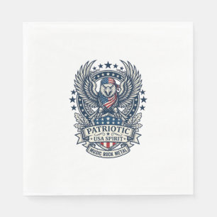 Servilleta De Papel Rociero de bandana patriótica Meta música Old Glor