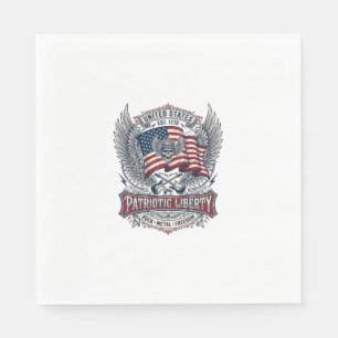 Servilleta De Papel Rociero de bandana patriótica Old Glory Música Roc