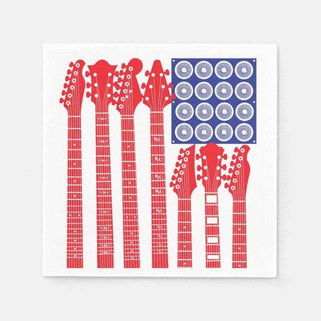 Servilleta De Papel Rock americano (Anverso)