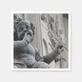Servilleta De Papel Rock Angel Cherub Napkins gótico