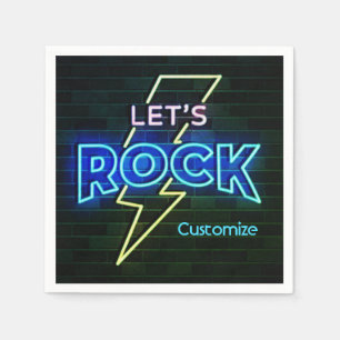 Servilleta De Papel Rock Lightning Bolt 2