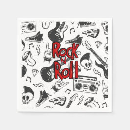 Servilleta De Papel Rock N Roll Por Siempre