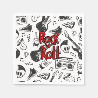 Servilleta De Papel Rock N Roll Por Siempre