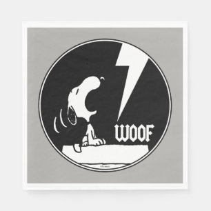 Servilleta De Papel Rock Tees   Snoopy Howling